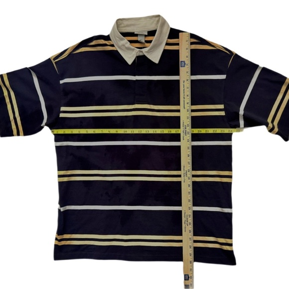 NWT H&M Oversized Vintage Vibes Short Sleeve Rugby Polo Shirt Size - Large - Picture 9 of 11